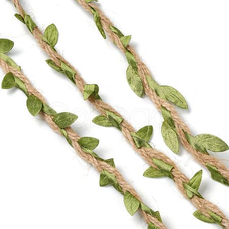 Cloth Leaf Trim Ribbon OCOR-H106-01-1