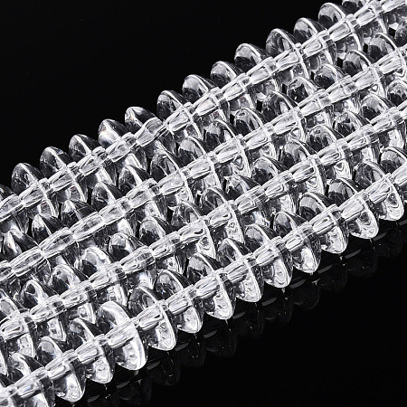 Transparent Glass Beads Strands GLAA-T025-6mm-07B-1