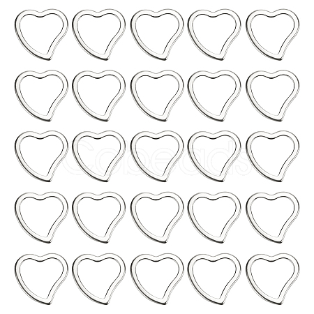 50Pcs 304 Stainless Steel Linking Ring STAS-SC0007-50-1