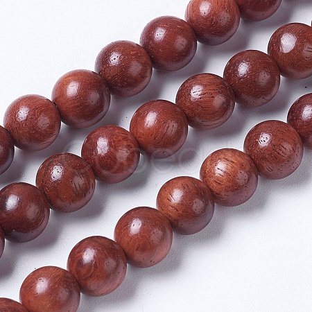 Natural Wood Beads Strands WOOD-J001-04-6mm-1