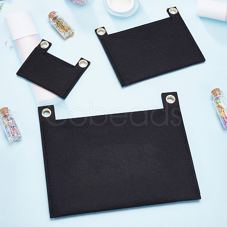 3Pcs 3 Style Felt Bags Organizer Insert PURS-WR0006-85A-1
