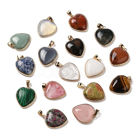 Natural & Synthetic Mixed Stone Pendants G-K335-04G-1