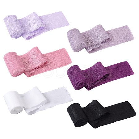6 Rolls 6 Colors Polyester Ribbons OCOR-BC0006-36C-1