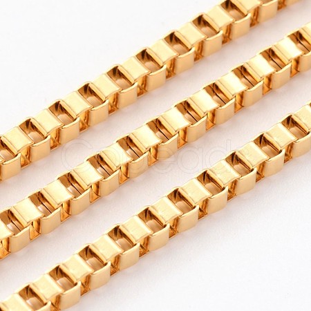 3.28 Feet Ion Plating(IP) 304 Stainless Steel Venetian Chains X-CHS-H007-18G-1