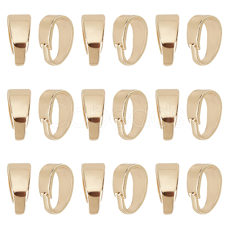 200Pcs Brass Snap on Bails KK-BBC0011-42-1