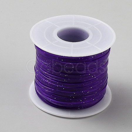 20M PVC Plastic Cord with Glitter Powder DIY-TAC0002-12B-1