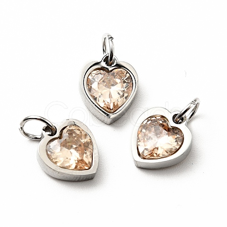 304 Stainless Steel Pendants STAS-D189-06P-11-1