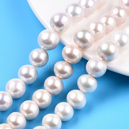 Natural Baroque Pearl Keshi Pearl Beads Strands PEAR-S020-l11-1