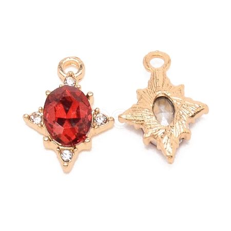Alloy Glass Charms GLAA-WH0028-23D-1