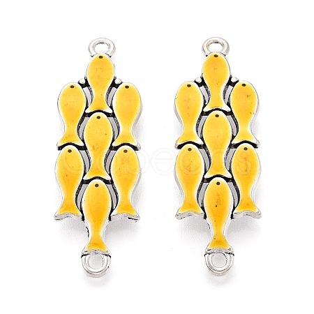 Alloy Enamel Connector Charms TIBE-N016-09AS-01-1