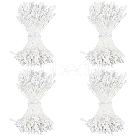 Gypsum with Cotton Cord Artificial Flower Core DIY-WH20007-36A-09-1
