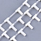 Freshwater Shell Beads, Top Drilled Beads, Letter.T, 10x8x3mm, Hole: 0.8mm