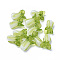 Handmade Lampwork Beads, Chinese Cabbage, Light Green, 19~21x12~14mm, Hole: 1.6mm