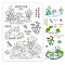 PVC Plastic Stamps, for DIY Scrapbooking, Photo Album Decorative, Cards Making, Stamp Sheets, Animal Pattern, 16x11x0.3cm