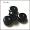 K9 Glass, Imitation Austrian Crystal Beads, Grade AAA, Faceted, Flat Round, Black, 8x3.5mm, Hole: 0.9~1mm