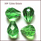 Imitation Austrian Crystal Beads, Grade AAA, K9 Glass, Faceted, Drop, Lime Green, 6x8mm, Hole: 0.7~0.9mm