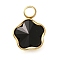 304 Stainless Steel Pendants, with Rhinestone, Real 18K Gold Plated, Ion Plating(IP), Star, Jet, 10x7.5x4mm, Hole: 1.8mm