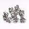 Tarnish Resistant 304 Stainless Steel Bead Tips, Stainless Steel Color, 6x4mm, Hole: 1mm, Inner Diameter: 3mm