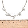 Brass Micro Pave Clear Cubic Zirconia Hot Pepper and Round Beaded Necklaces KK-CBA4547-15P-4