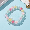 Transparent Acrylic Beads Stretch Bracelets for Kids BJEW-JB05862-5