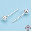 925 Sterling Silver Round Ball Stud Earrings STER-T005-01E-1