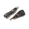 Natural Black Tourmaline Nuggets Big Pendants G-C190-01-2