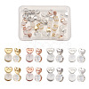 24Pcs 4 Colors Silicone Ear Nuts FIND-TA0001-48-1