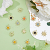 36Pcs 6 Colors Cat Eye Pendants FIND-HY0002-83-4
