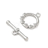 Brass Toggle Clasps KK-CBAFC6C-07B-P-3