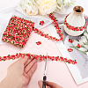 4.6~5Yards Flower Polyester Trim Ribbon OCOR-PH0001-97A-3