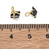 Brass Pave Cubic Zirconia Charms CU-CBABEB3-05G-01-3