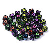 Opaque Black Acrylic European Beads MACR-S273-51-02-1