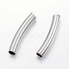 Tarnish Resistant 304 Stainless Steel Curved Tube Beads STAS-P128-02-2