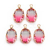 Gradient Color Glass Pendants GLAA-S193-006-B14-1