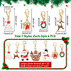 28Pcs 7 Style Christmas Theme Alloy Enamel Pendants HJEW-GA0001-15-2