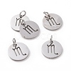Non-Tarnish 304 Stainless Steel Charms STAS-Q201-T445-8S-1