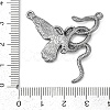 Alloy Red Enamel Snake Butterfly Chandelier Component Links PALLOY-R151-48B-3