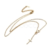 304 Stainless Steel Cable Chains Lariat Necklaces X-NJEW-F267-17G-1