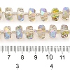 Transparent Electroplate Glass Beads Strands EGLA-P062-01A-HR05-4