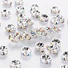 Brass Grade A Rhinestone Spacer Beads RB-B001-2-1