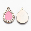 UV Plating Acrylic Pendant Rhinestone Settings OACR-R252-03-07LG-2