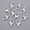Silver Color Plated Alloy Lobster Claw Clasps X-E106-S-2