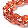 Electroplate Glass Beads EGLA-R006-15x10mm-M-5