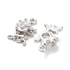 Brass Glass Charms KK-C054-20P-2