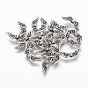 Tibetan Style Alloy Angel Wing Beads X-TIBEB-4999-AS-NR-1