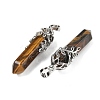 Natural Tiger Eye Pendants G-M450-01P-13-2