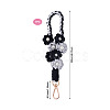 Hand-woven Flower Pendant Decorations KEYC-TAC0009-02KCG-07-3