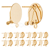 10Pcs 304 Stainless Steel Stud Earring Findings STAS-SP0001-88A-G-1