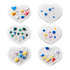 6Pcs 6 Styles DIY Flower & Animal & Heart Shape Nail Art Ornament Silicone Molds DIY-TA0004-22-10