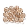 Transparent Spray Painting Crackle Glass Beads GLAA-L046-01B-29-1